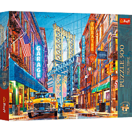 Trefl Premium Plus Tea Time: Manhattan Bridge View 500 Piece Puzzle