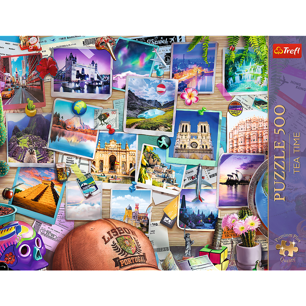 Trefl Premium Plus Tea Time: Travel Memories 500 Piece Puzzle