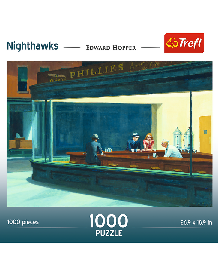 Trefl Red 1000 Piece Puzzle - Nighthawks