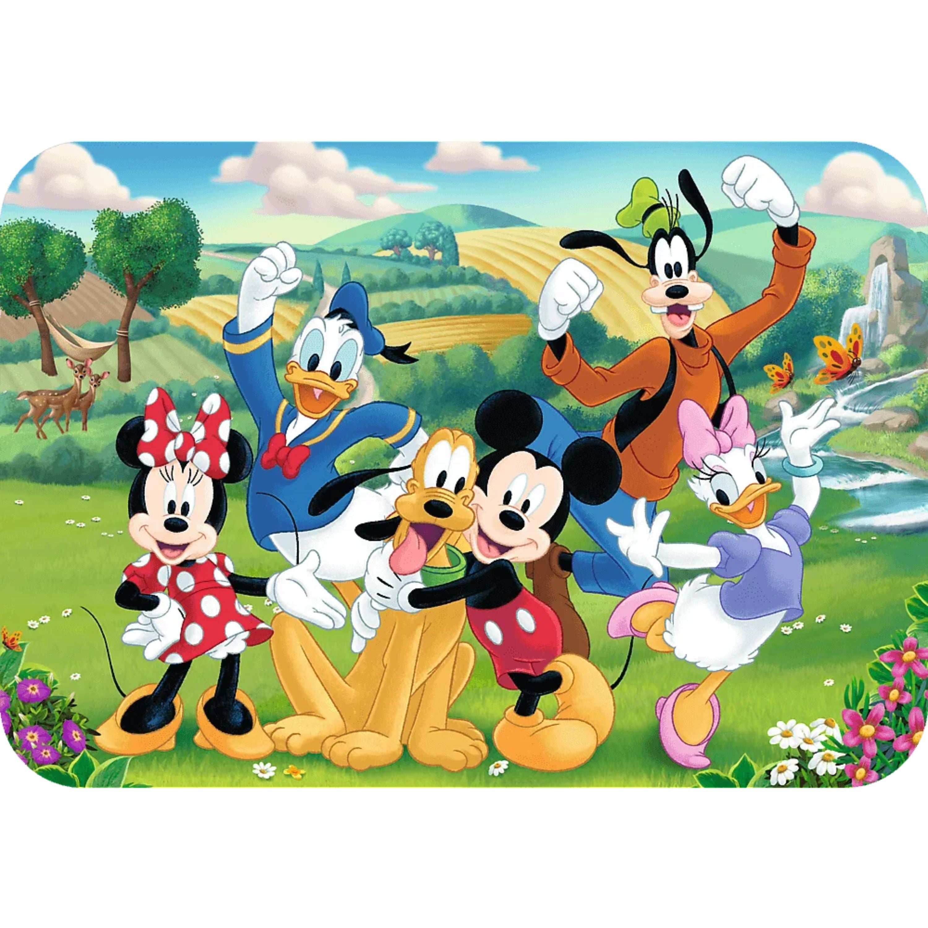Trefl Wood Craft 24 Piece Wooden Puzzle - Disney's Mickey and Friends