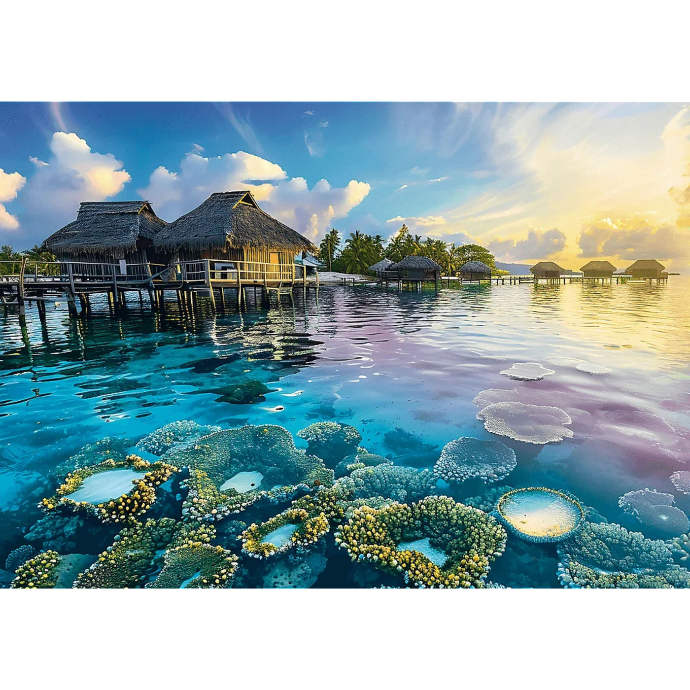 Trefl Red Breathtaking Lagoon Sunset 1000 Piece Puzzle