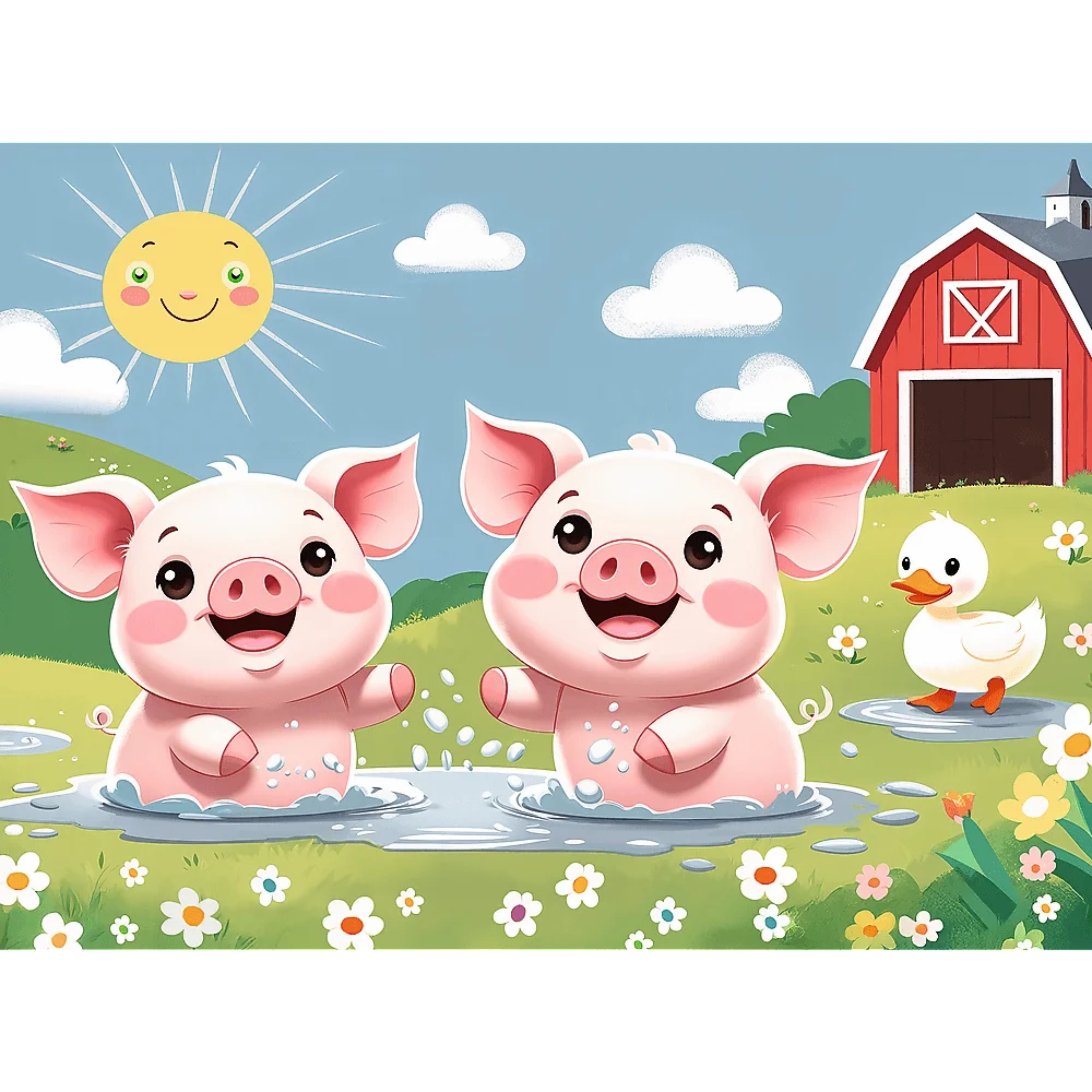 Trefl Kids Treflik Laurel - Happy Village Life 30 Piece Puzzle
