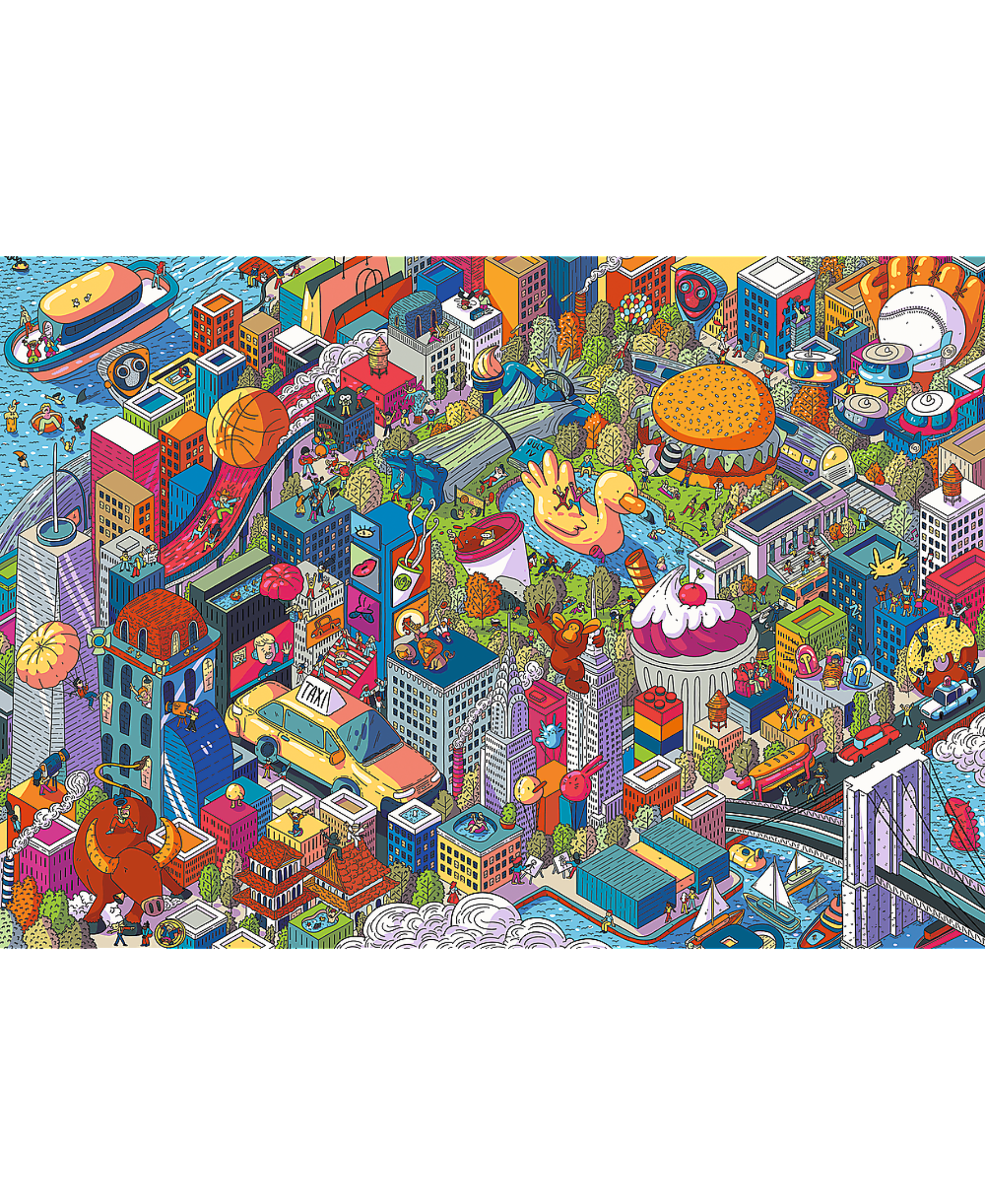 Trefl Prime Eye Spy 1000 Piece Puzzle - Imaginary Cities: New York
