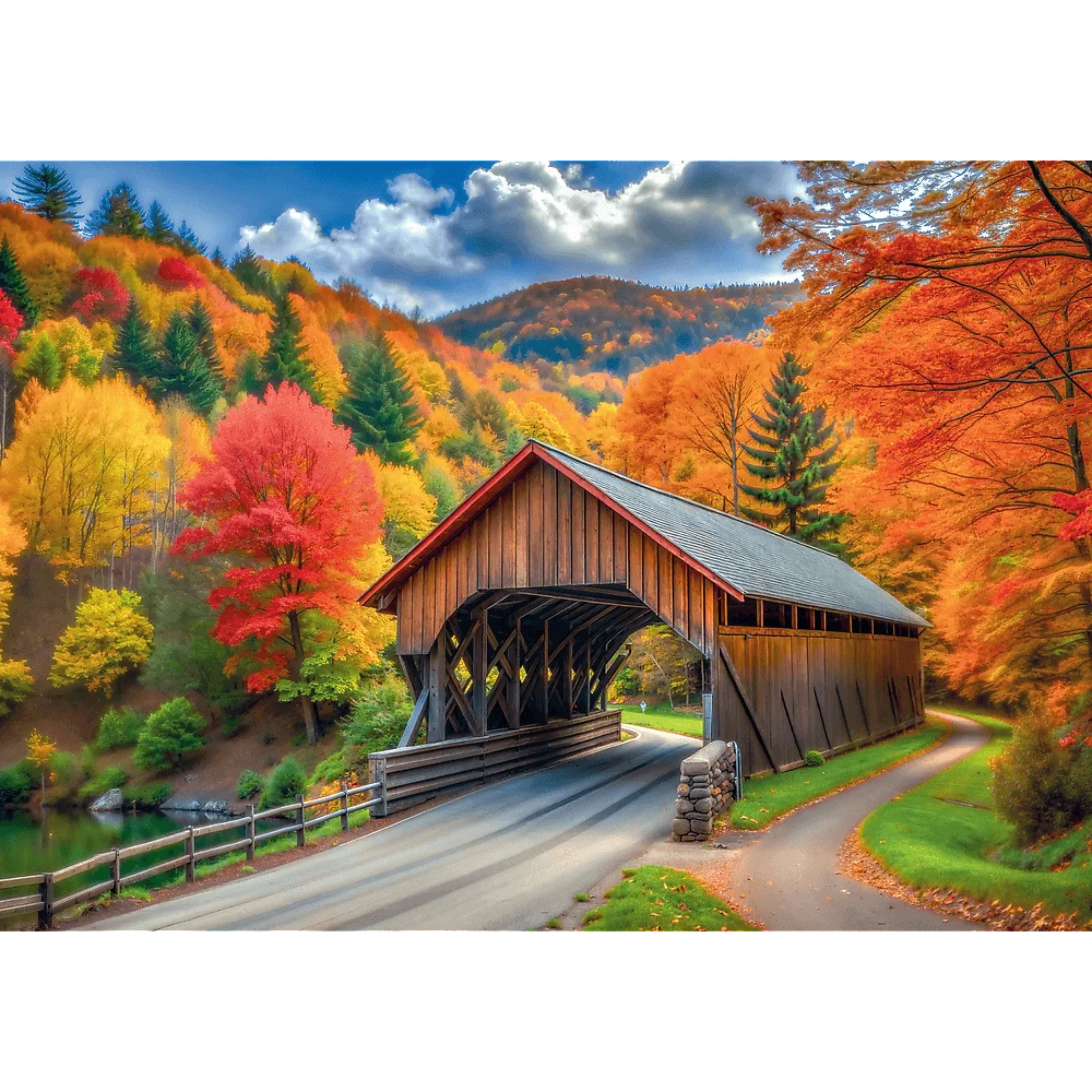 Trefl Red Autumn Splendor 1000 Piece Puzzle