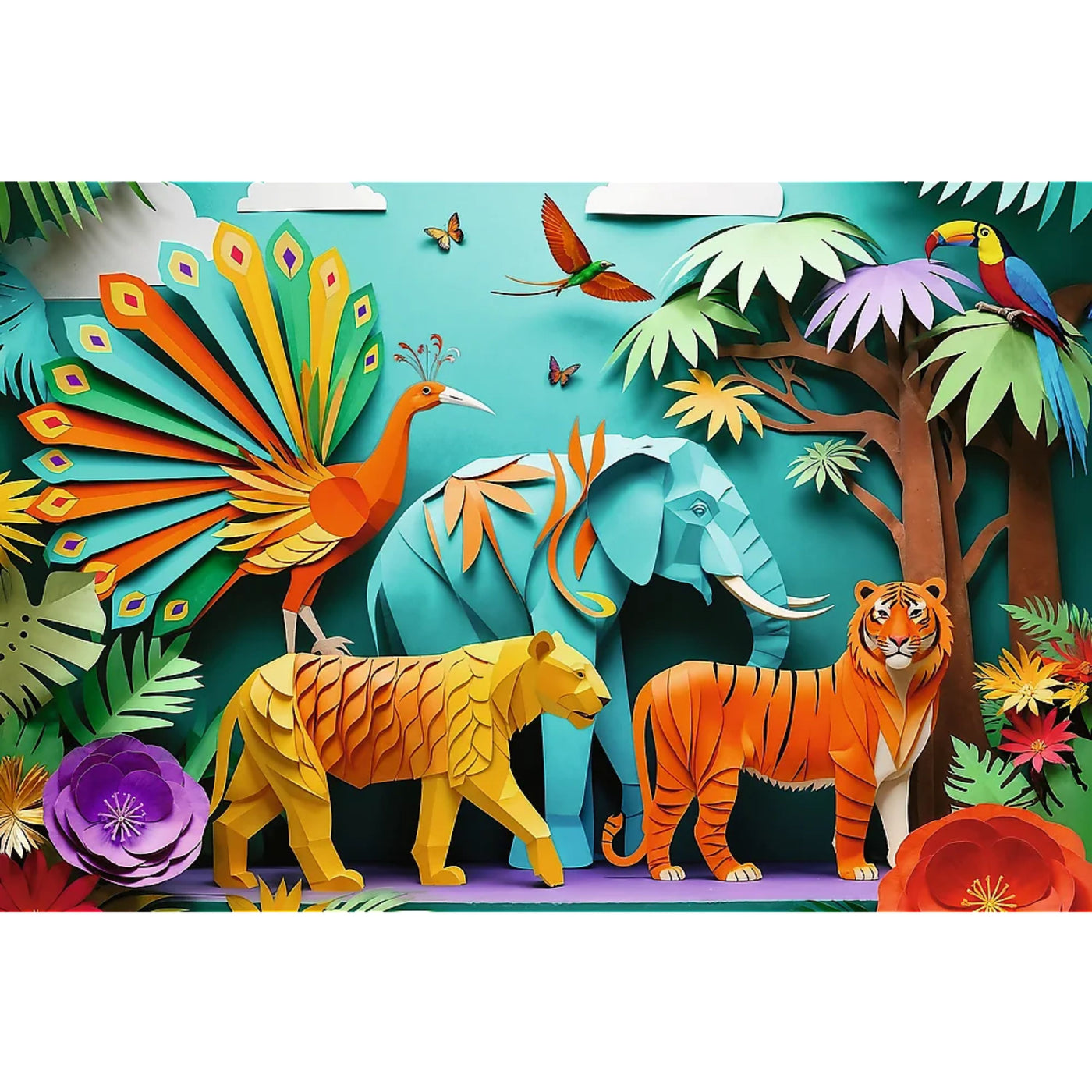 Trefl Kids 40th Anniversary Jungle 160 Piece Paper Art Puzzle