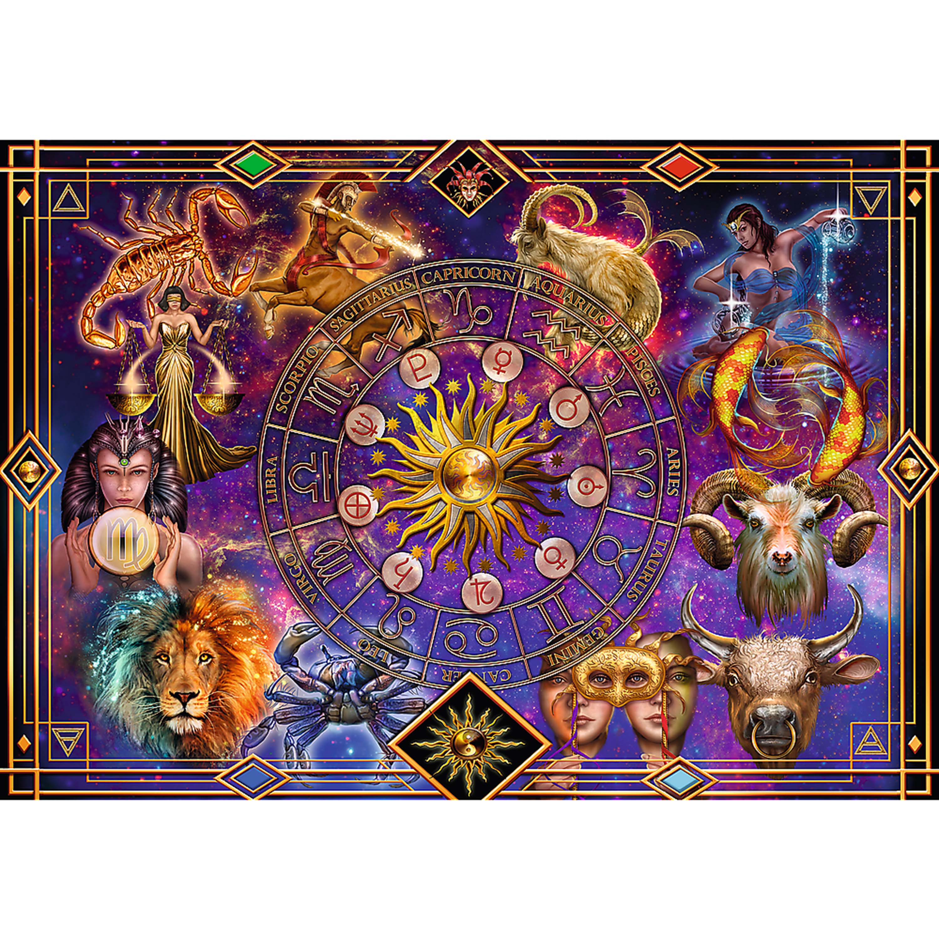 Trefl Red 1040 Piece Spiral Puzzle - Zodiac signs