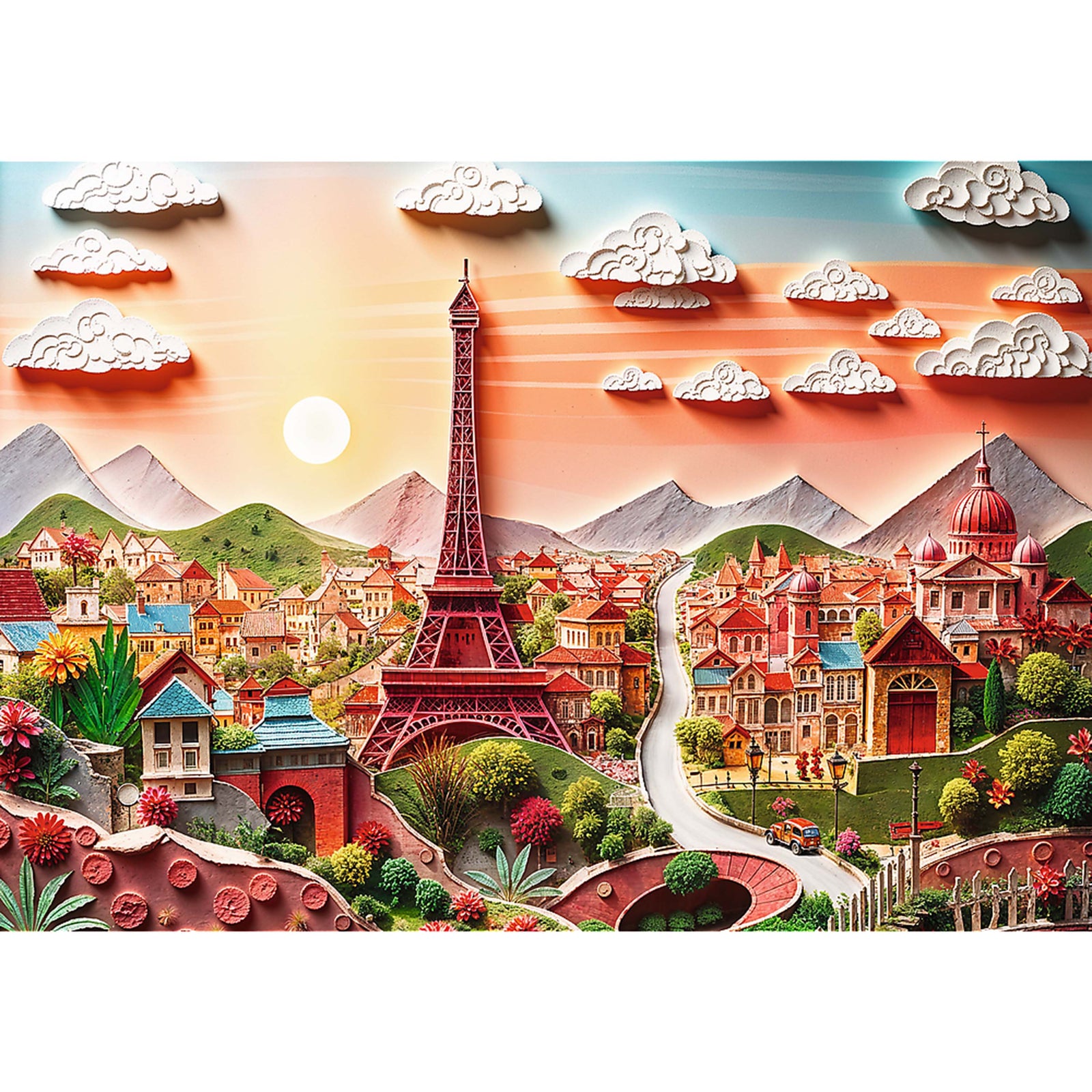 Trefl Red 40th Anniversary Paris 1000 Piece Paper Art Puzzle