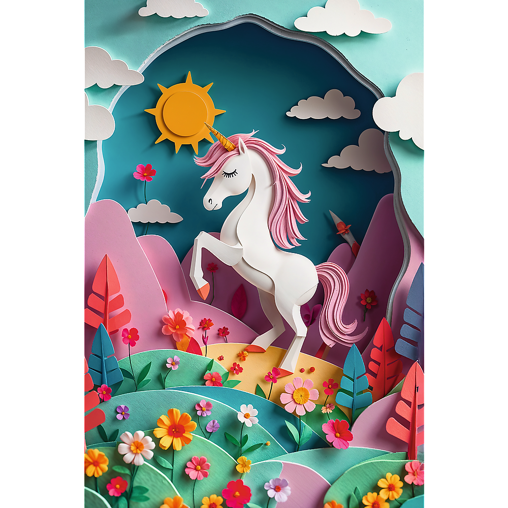 Trefl Kids 40th Anniversary Unicorn 160 Piece Paper Art Puzzle