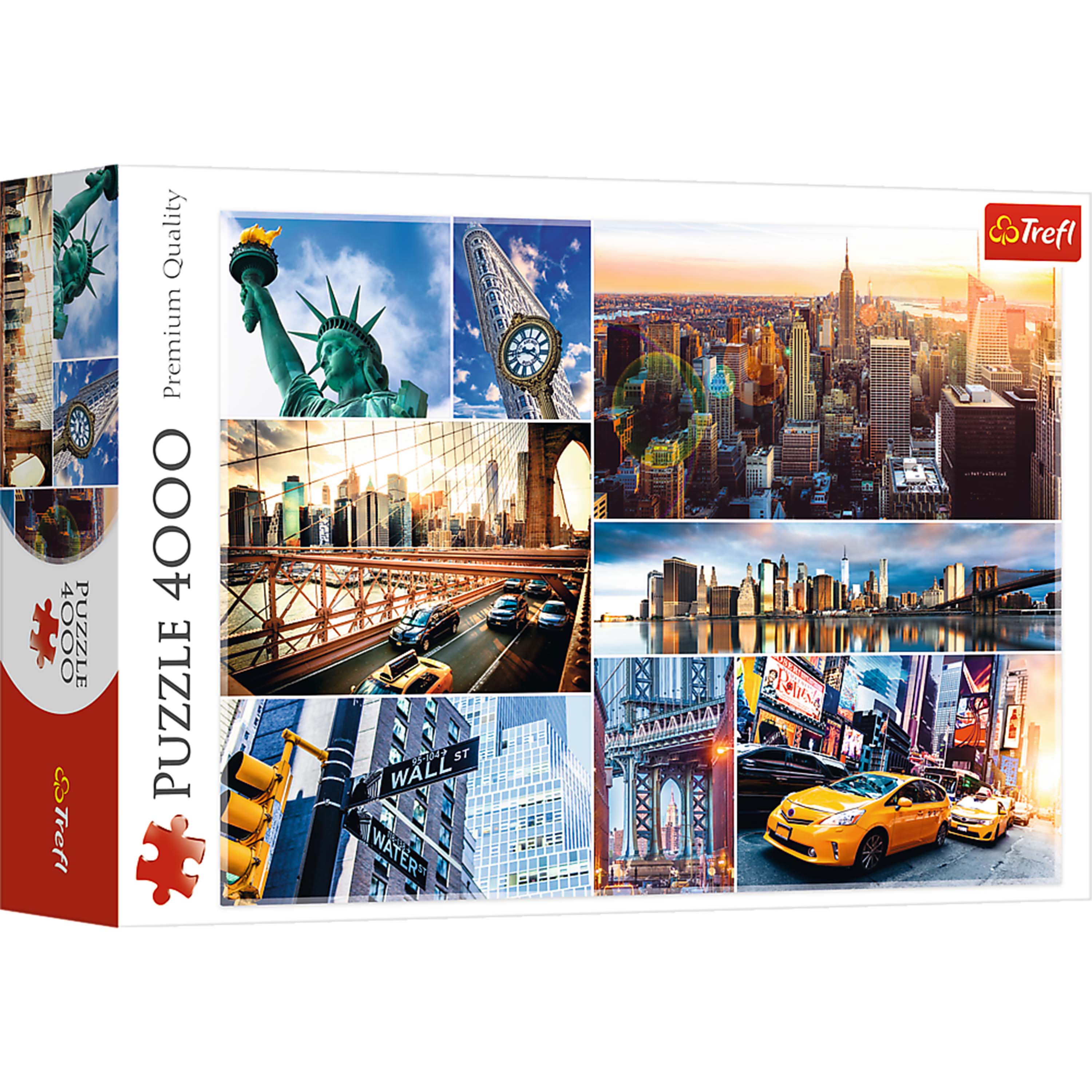 Trefl Red 4000 Piece Puzzle - New York - collage / Trefl