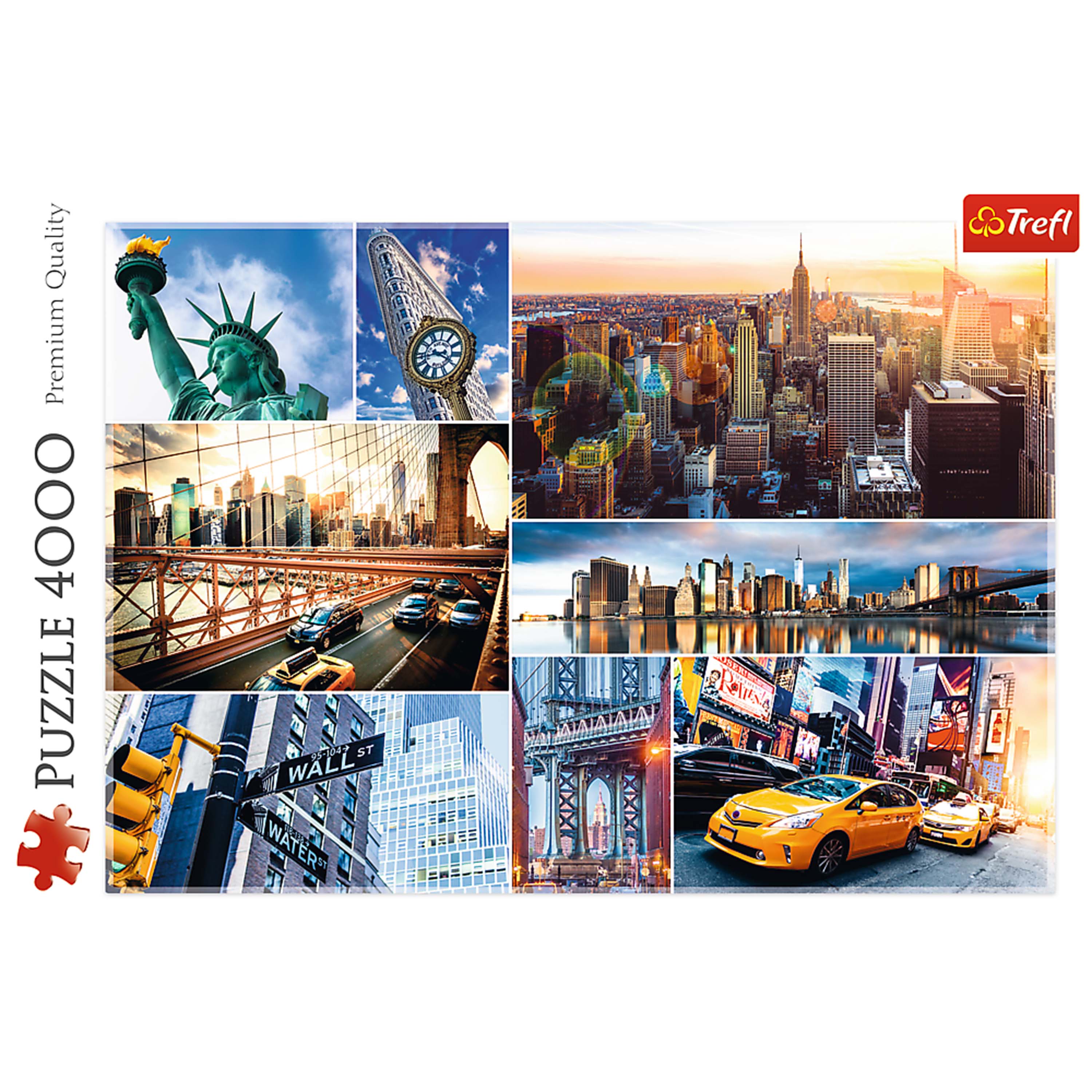 Trefl Red 4000 Piece Puzzle - New York - collage / Trefl