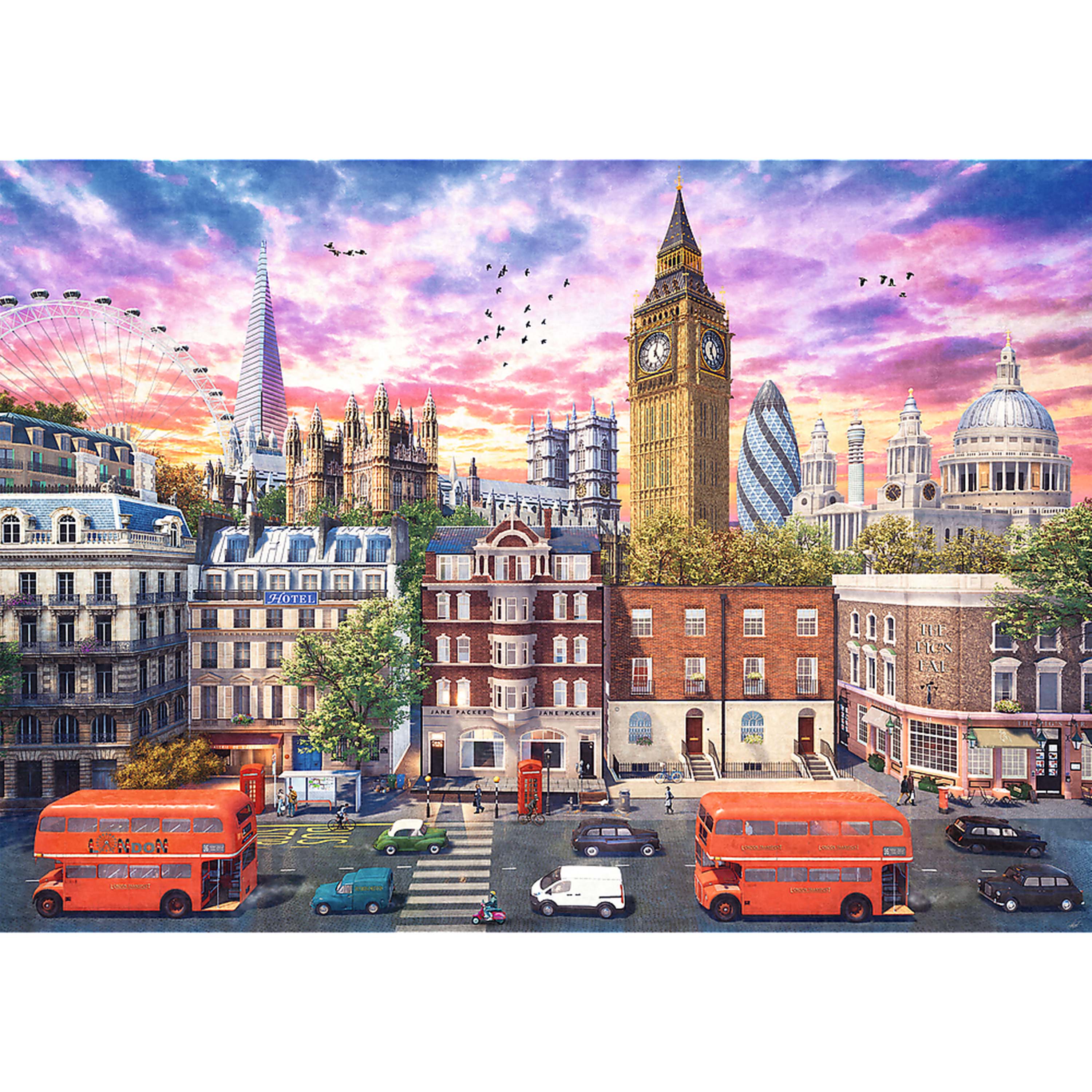 Trefl Red 4000 Piece Puzzle - Walking Around London