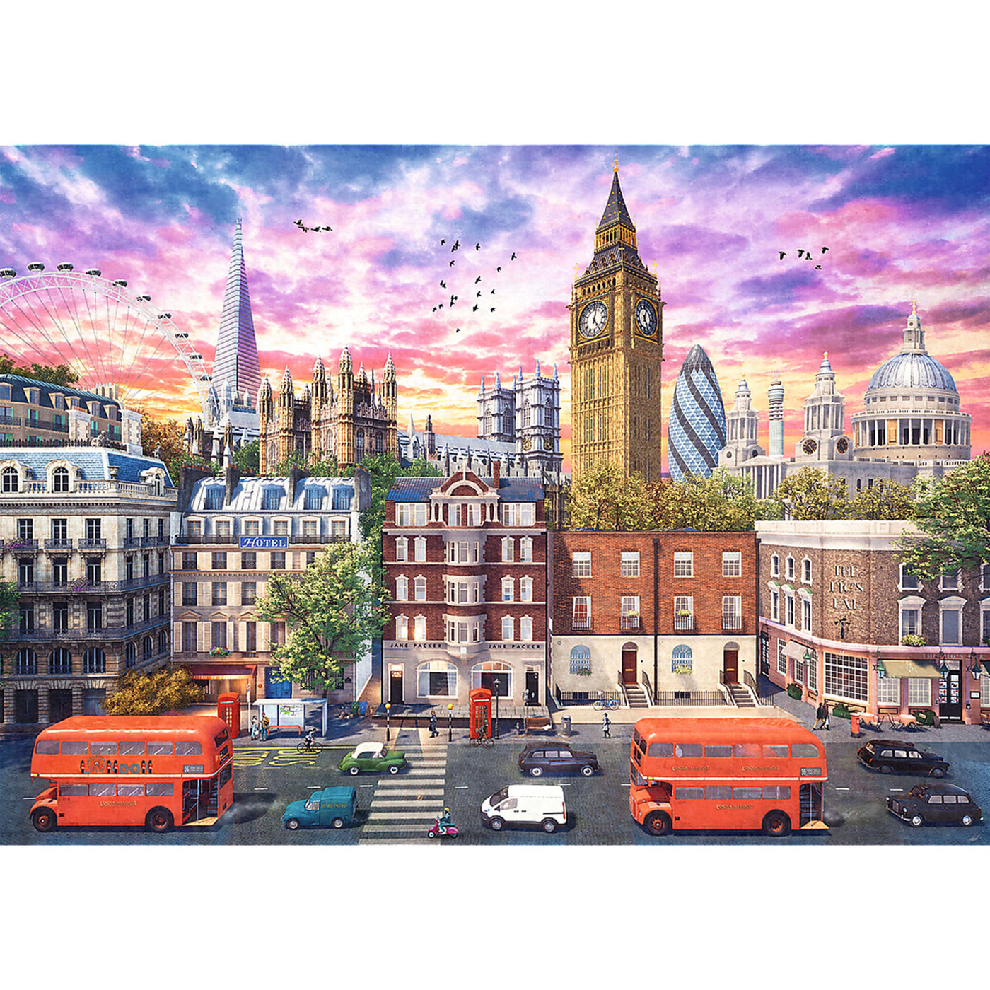 Trefl Red Walking Around London 4000 Piece Puzzle