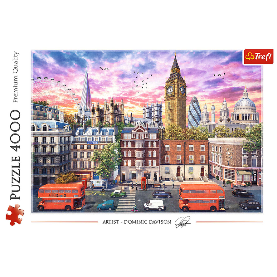 Trefl Red 4000 Piece Puzzle - Walking Around London