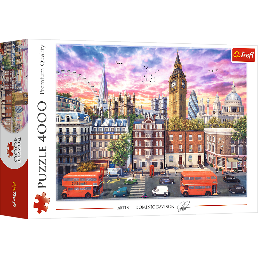 Trefl Red 4000 Piece Puzzle - Walking Around London