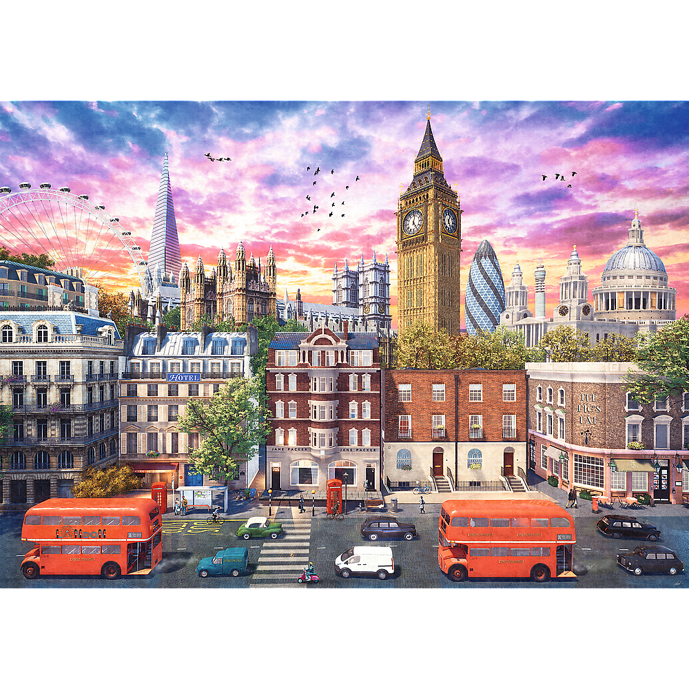 Trefl Red 4000 Piece Puzzle - Walking Around London