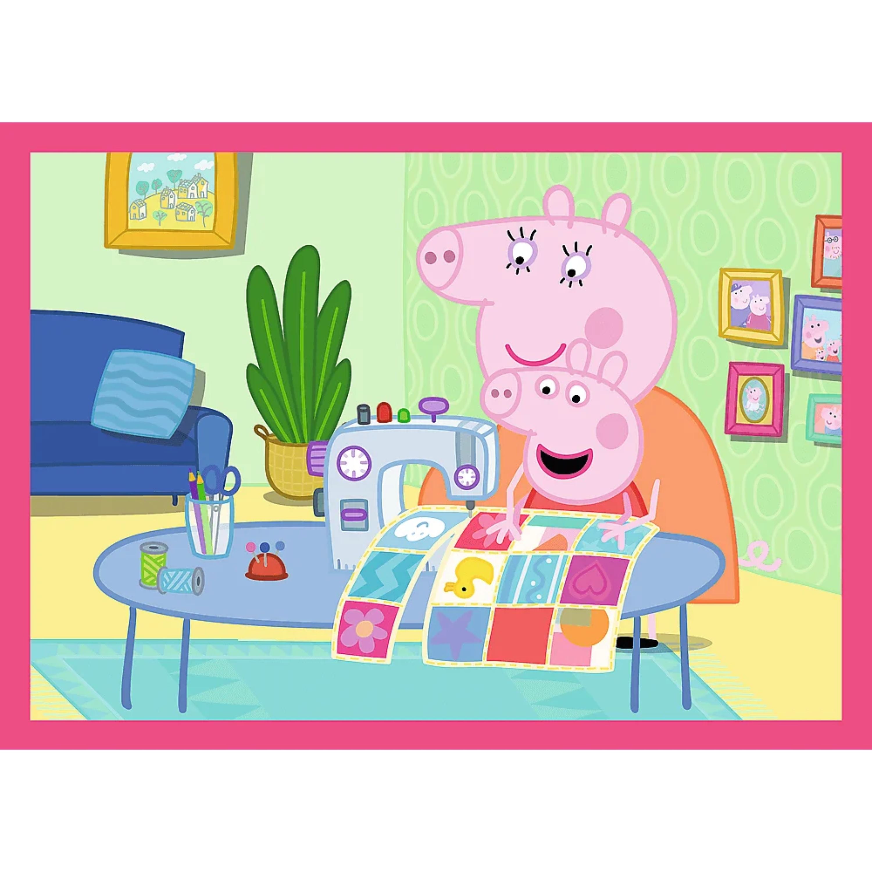 Trefl 4 in 1 (12, 20, 24 & 15 Piece) Puzzle - Peppa Pig Loves Adventures