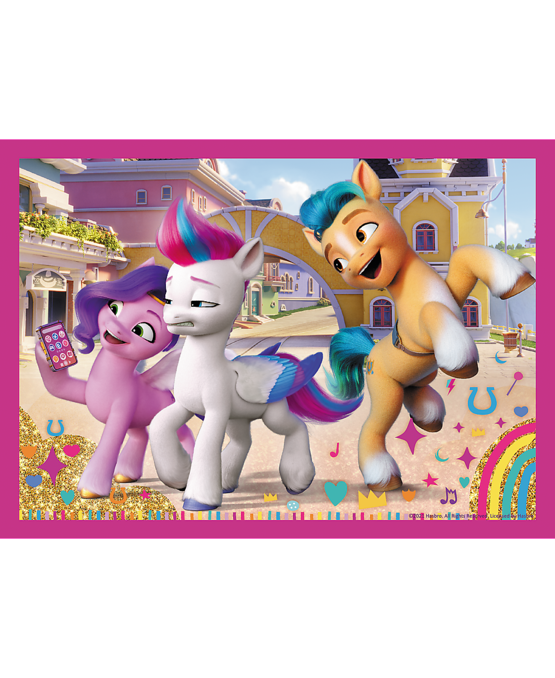 Trefl Red 4 in 1 Puzzle - My Little Pony - Colorful Ponies