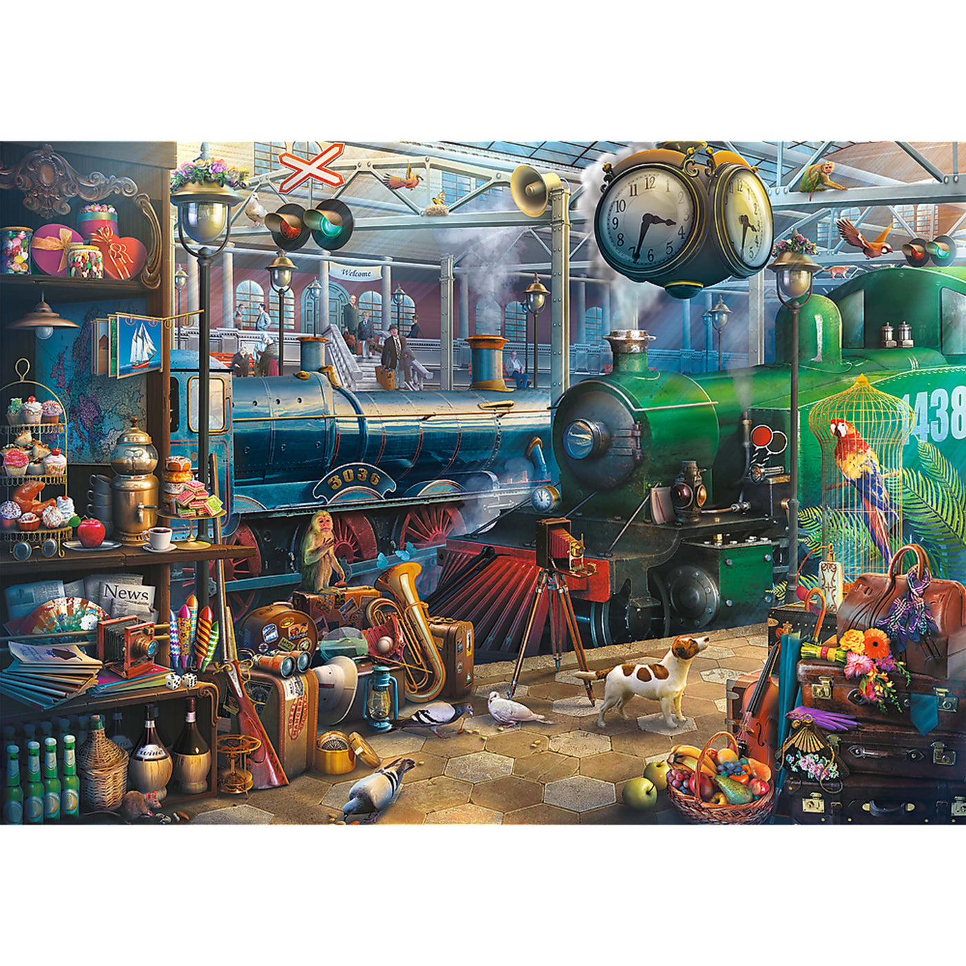 Trefl Red Train Station 6000 Piece Puzzle