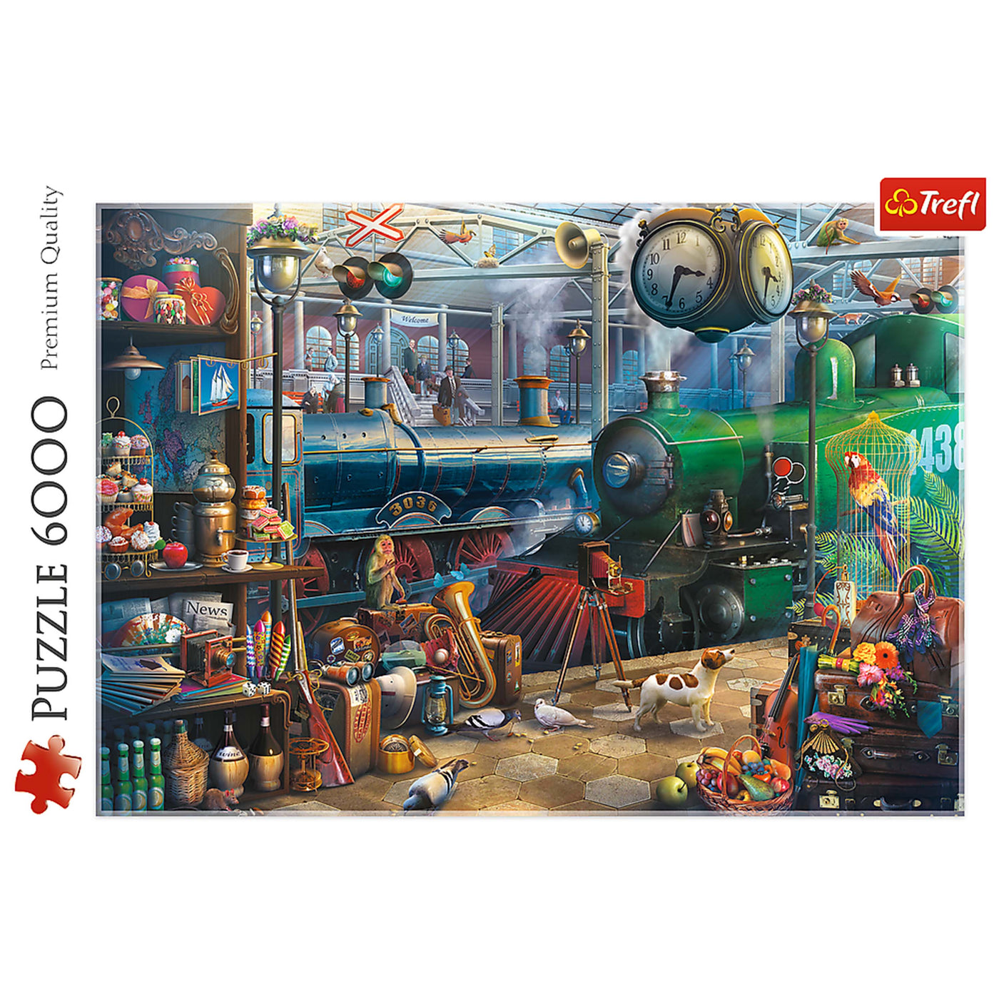 Trefl Red Train Station 6000 Piece Puzzle