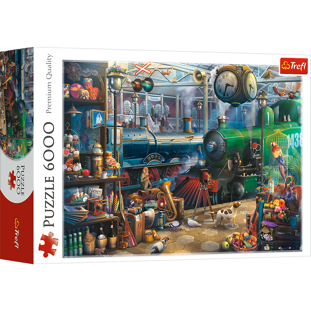 Trefl Red 6000 Piece Puzzle - Train Station