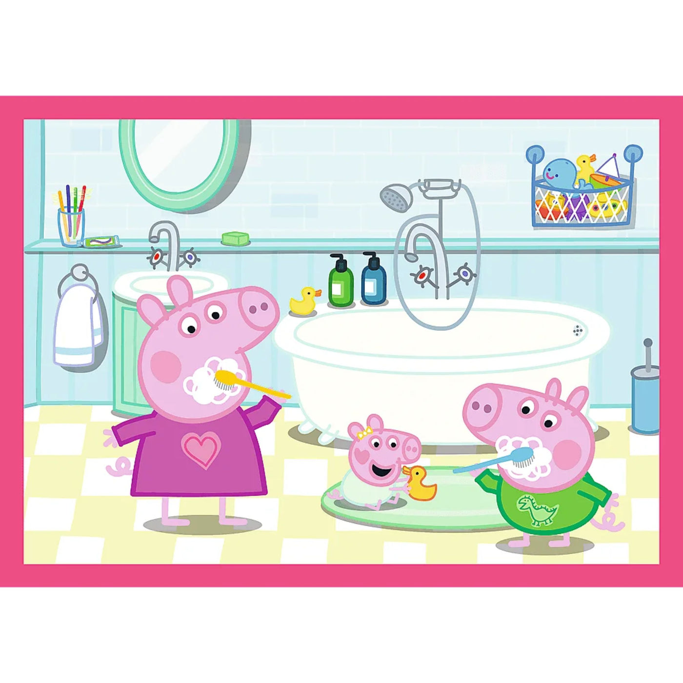 Trefl 4 in 1 (12, 20, 24 & 15 Piece) Jigsaw Puzzle - Peppa Pig Loves Adventures