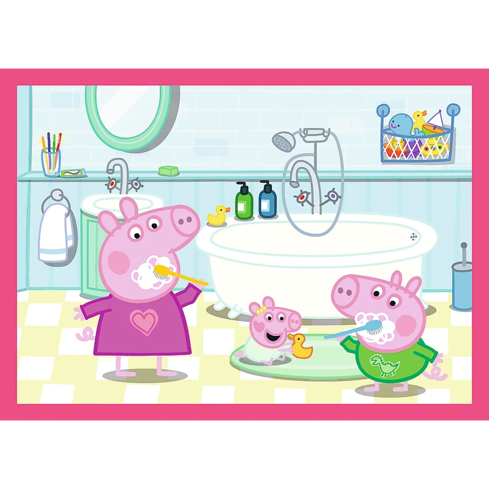Trefl 4 in 1 (12, 20, 24 & 15 Piece) Puzzle - Peppa Pig Loves Adventures