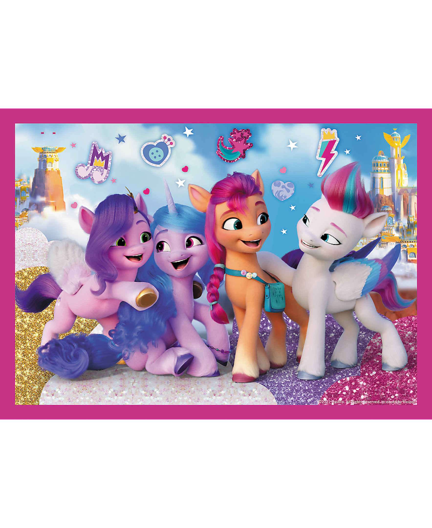 Trefl Red 4 in 1 Puzzle - My Little Pony - Colorful Ponies