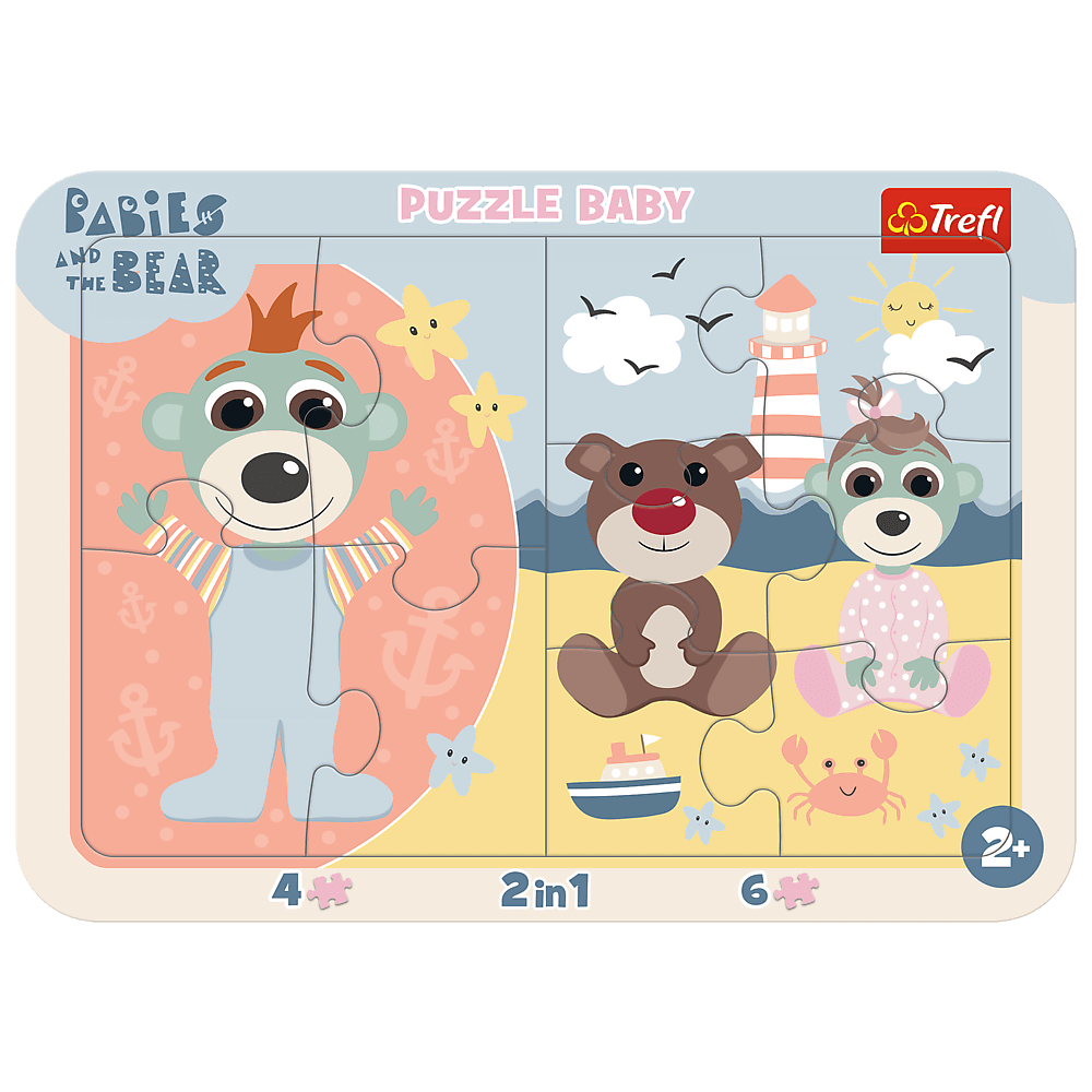 Trefl Baby Frame Babies & The Bear Cute Babies 15