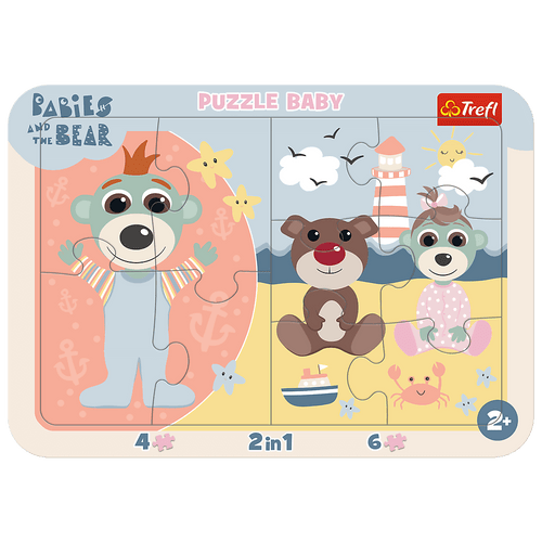 Trefl Baby Frame Babies & The Bear Cute Babies 15