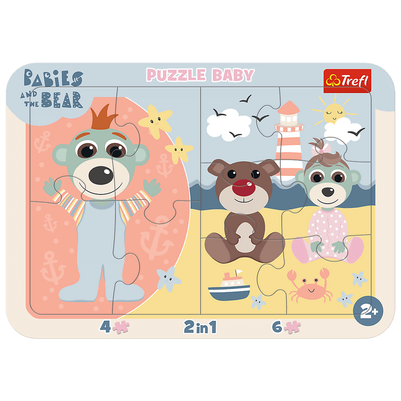 Trefl Baby Frame Babies & The Bear Cute Babies 15