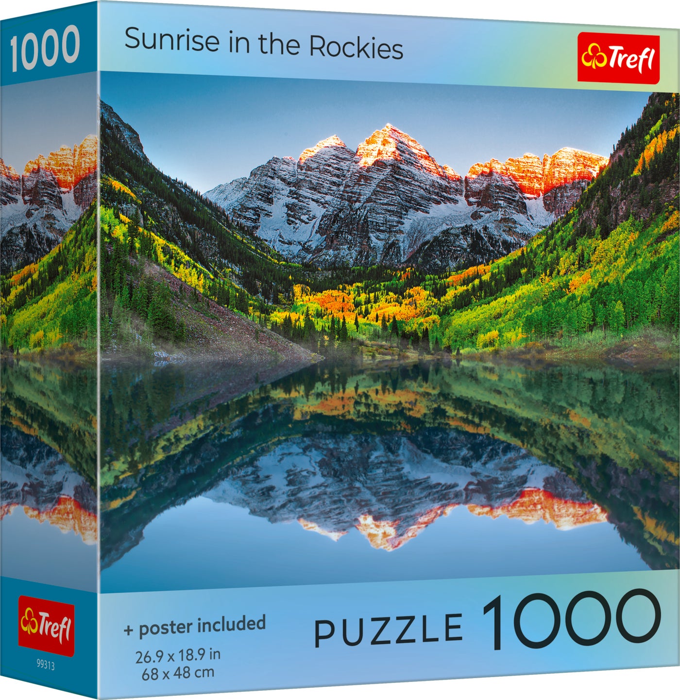 Trefl Sunrise in the Rockies Square Box 1000 Piece Puzzle
