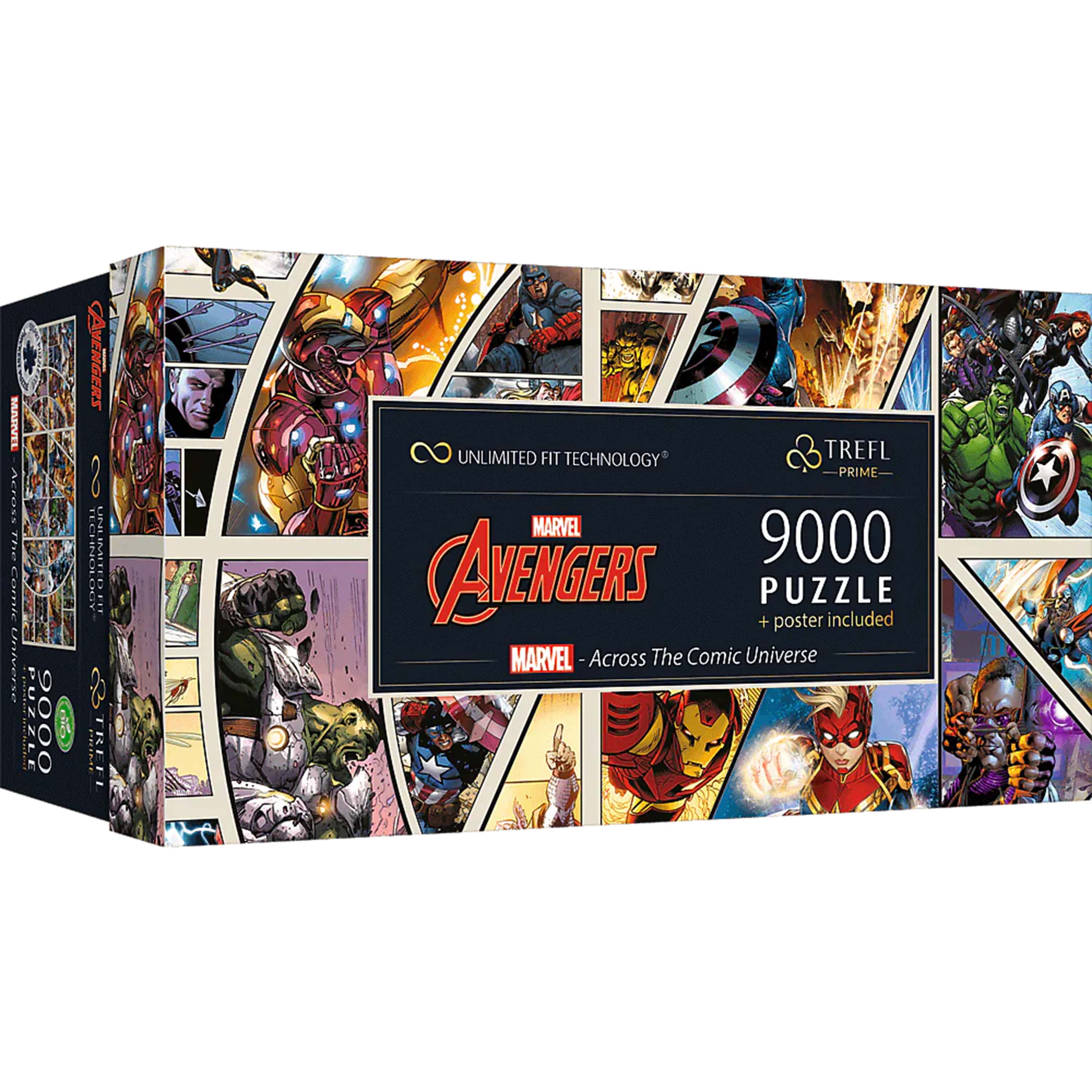 Trefl Prime 9000 Piece Puzzle - Marvel - Across the Comic Universe