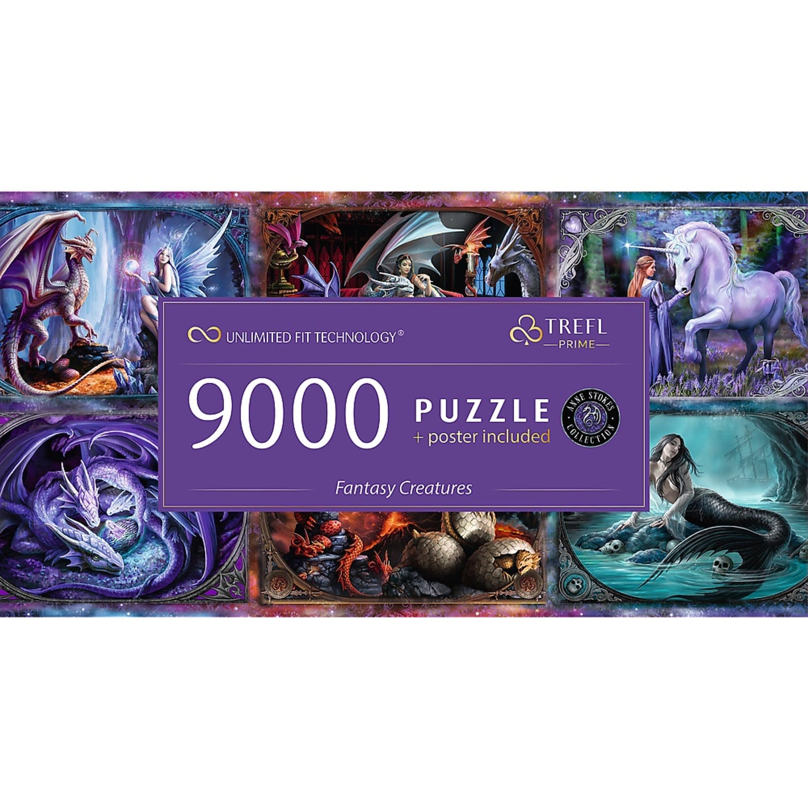 Trefl Prime 9000 Piece Puzzle - Fantasy Creatures - Anne Stokes