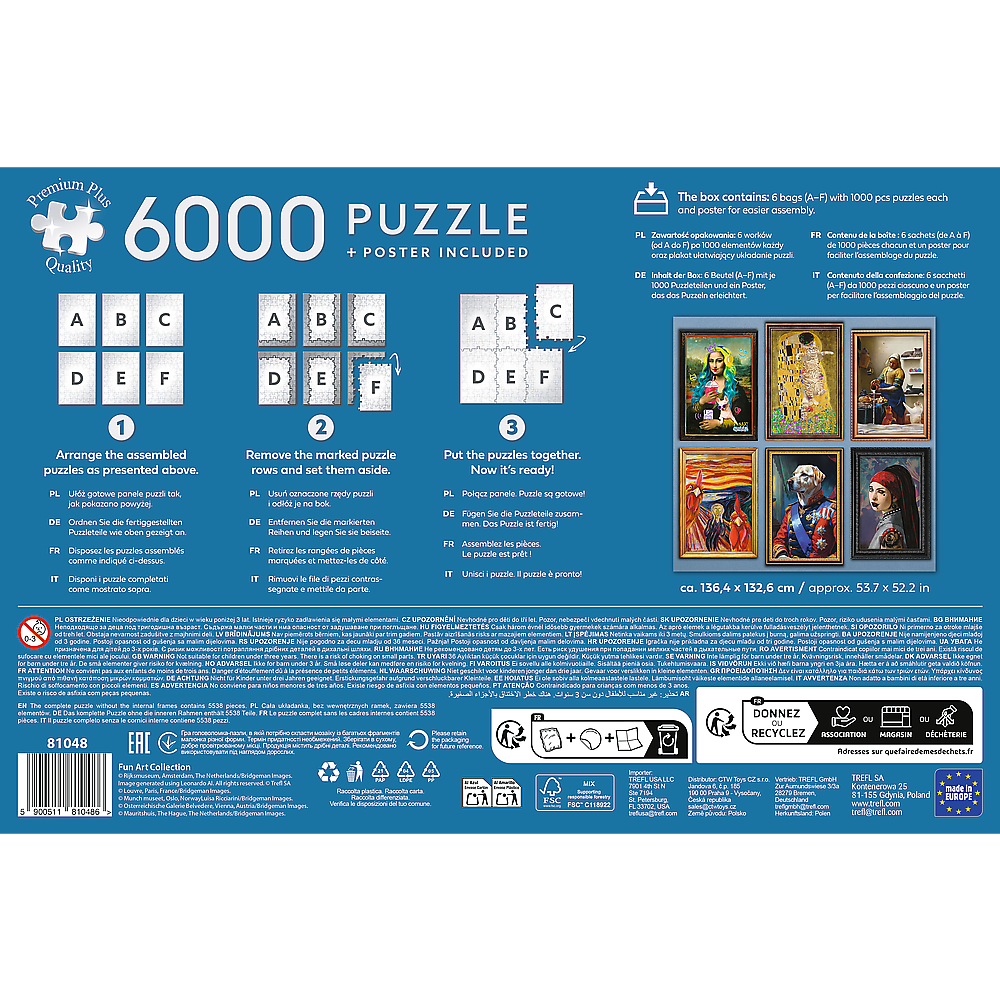 Trefl Premium Plus Fun Art Collection 6000 Piece Puzzle