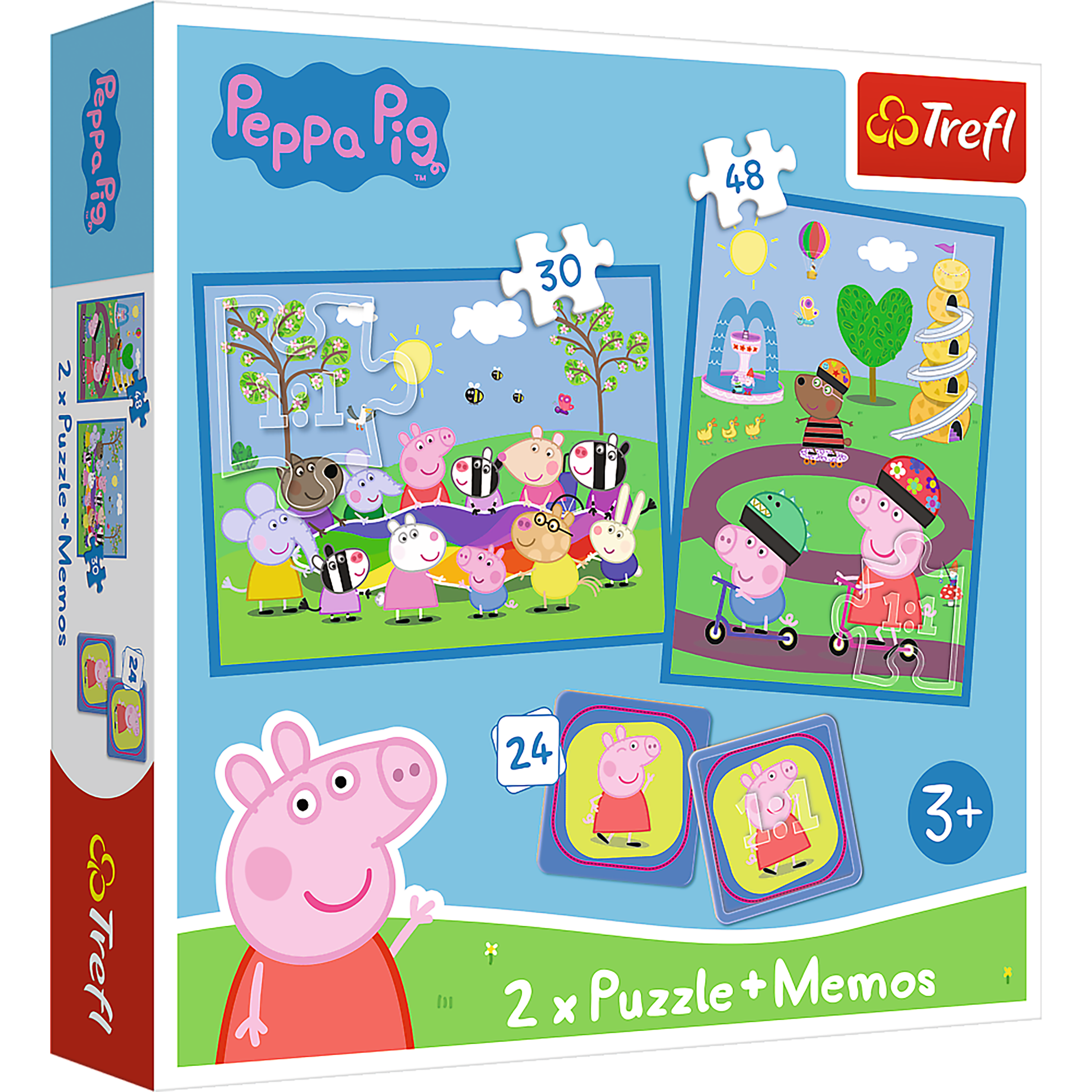Trefl Kids Peppa Pig Kids Happy Moments with Peppa Pig 2in1 30/48 + 24 Memos