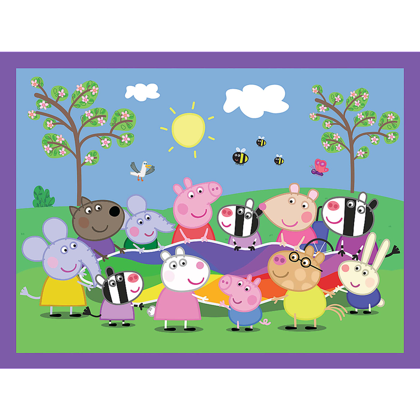 Trefl Kids Peppa Pig Kids Happy Moments with Peppa Pig 2in1 30/48 + 24 Memos Jigsaw Puzzle