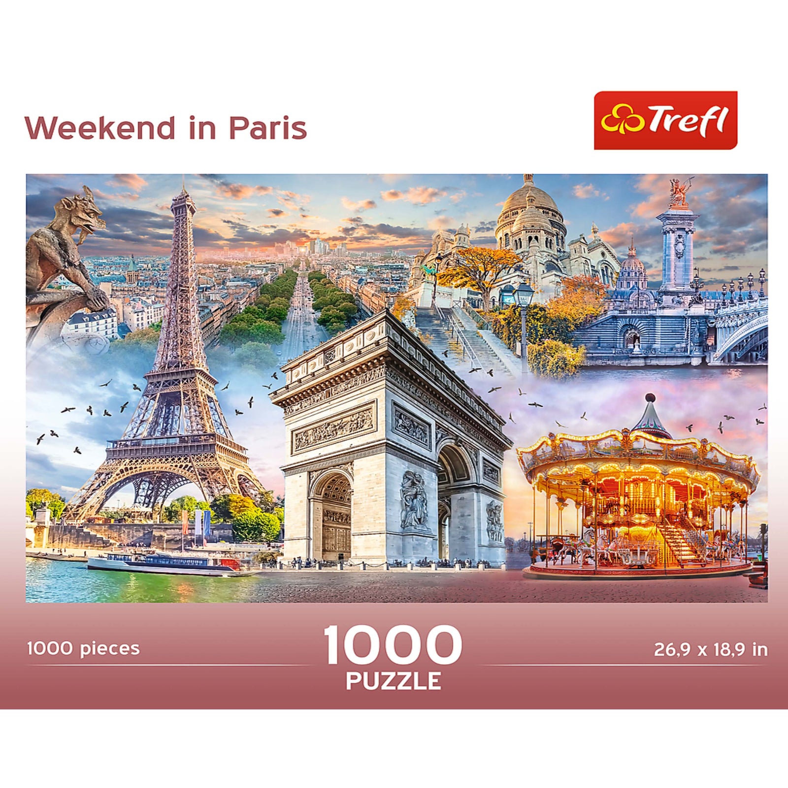 Trefl Red 1000 Piece Puzzle - Weekend in Paris