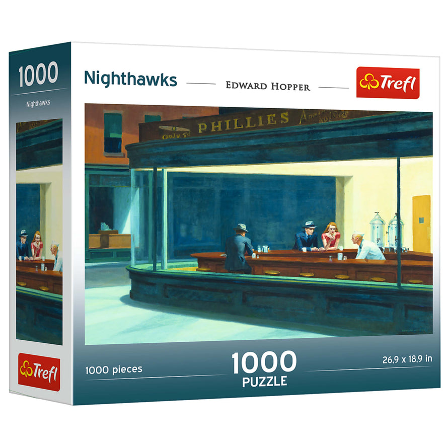 Trefl Red 1000 Piece Puzzle - Nighthawks