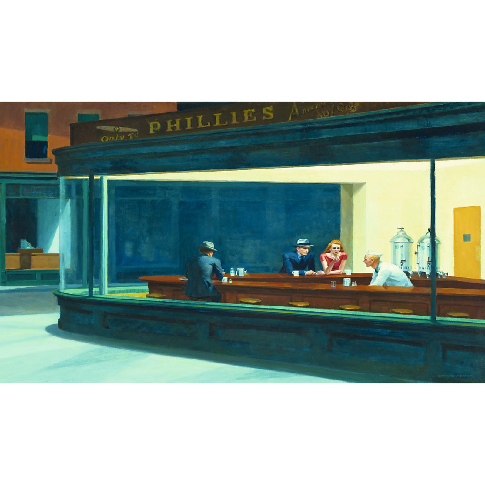 Trefl Red 1000 Piece Puzzle - Nighthawks