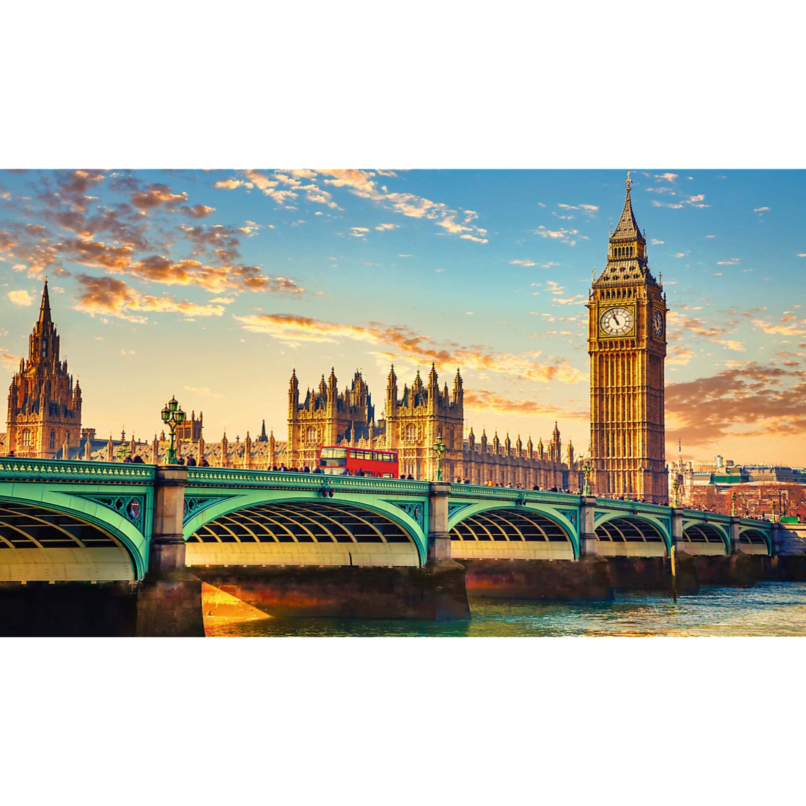 Trefl Red 1000 Piece Puzzle - Westminster Bridge