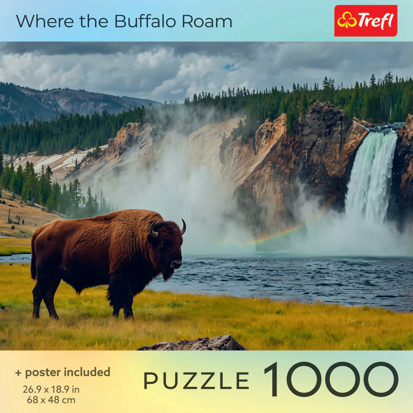 Trefl Red Where the Buffalo Roam 1000 Piece Puzzle