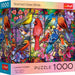 Trefl Red Stained Glass Birds 1000 Piece Puzzle
