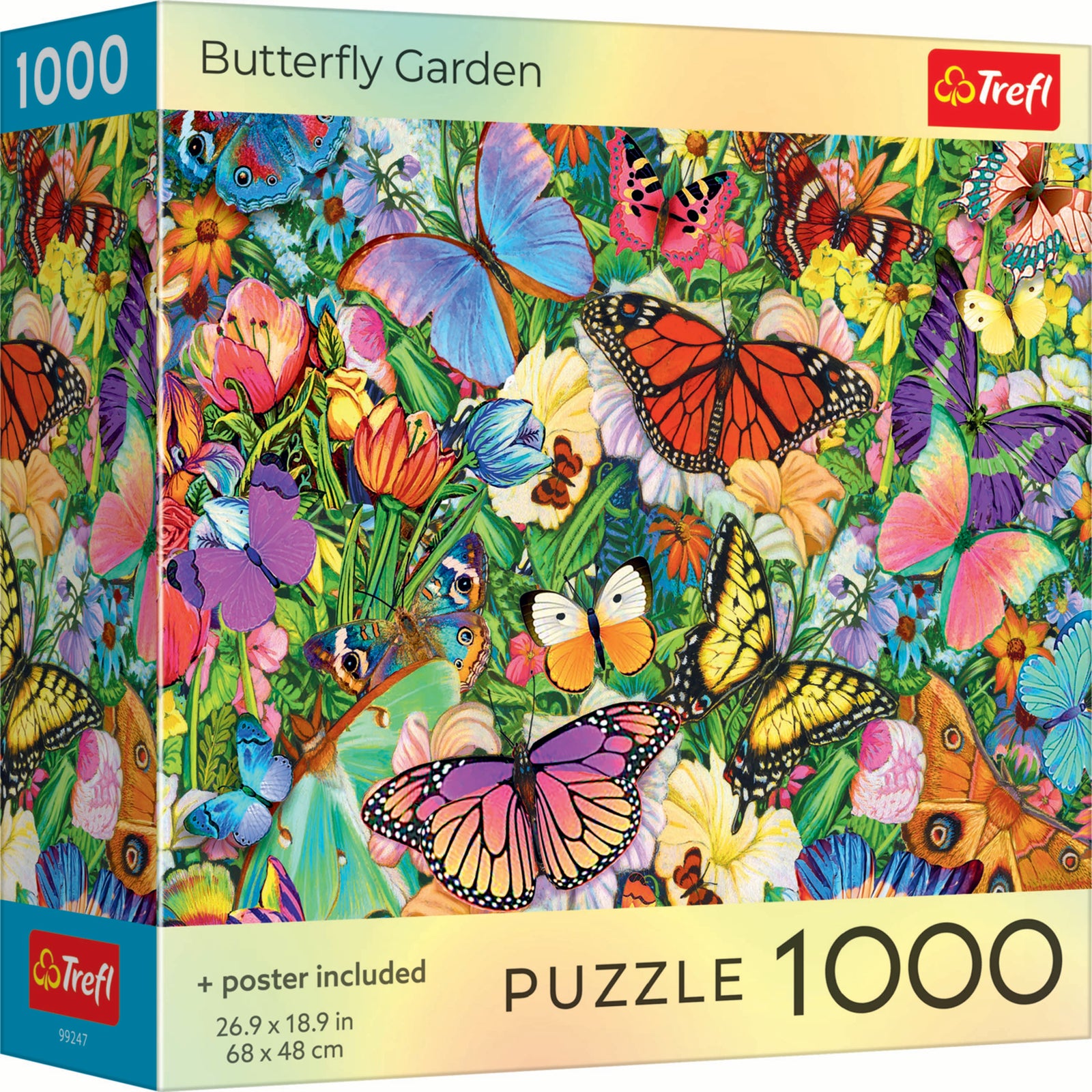 Trefl Red Butterfly Garden 1000 Piece Puzzle