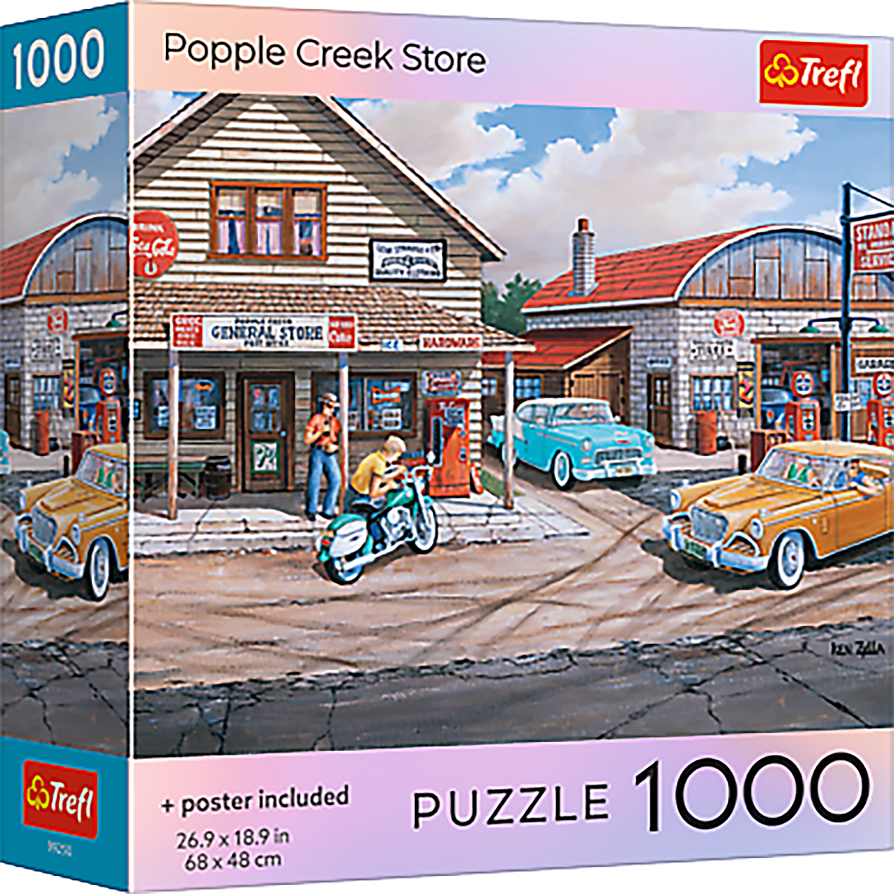 Trefl Red Popple Greek Store 1000 Piece Puzzle