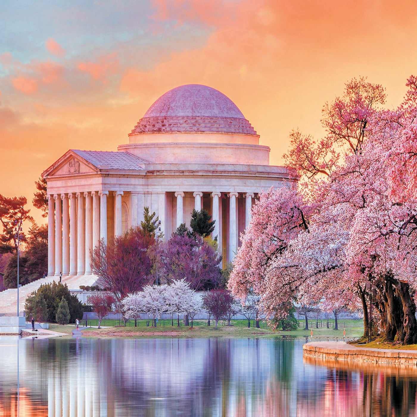 Trefl Red Jefferson Memorial 1000 Piece Puzzle