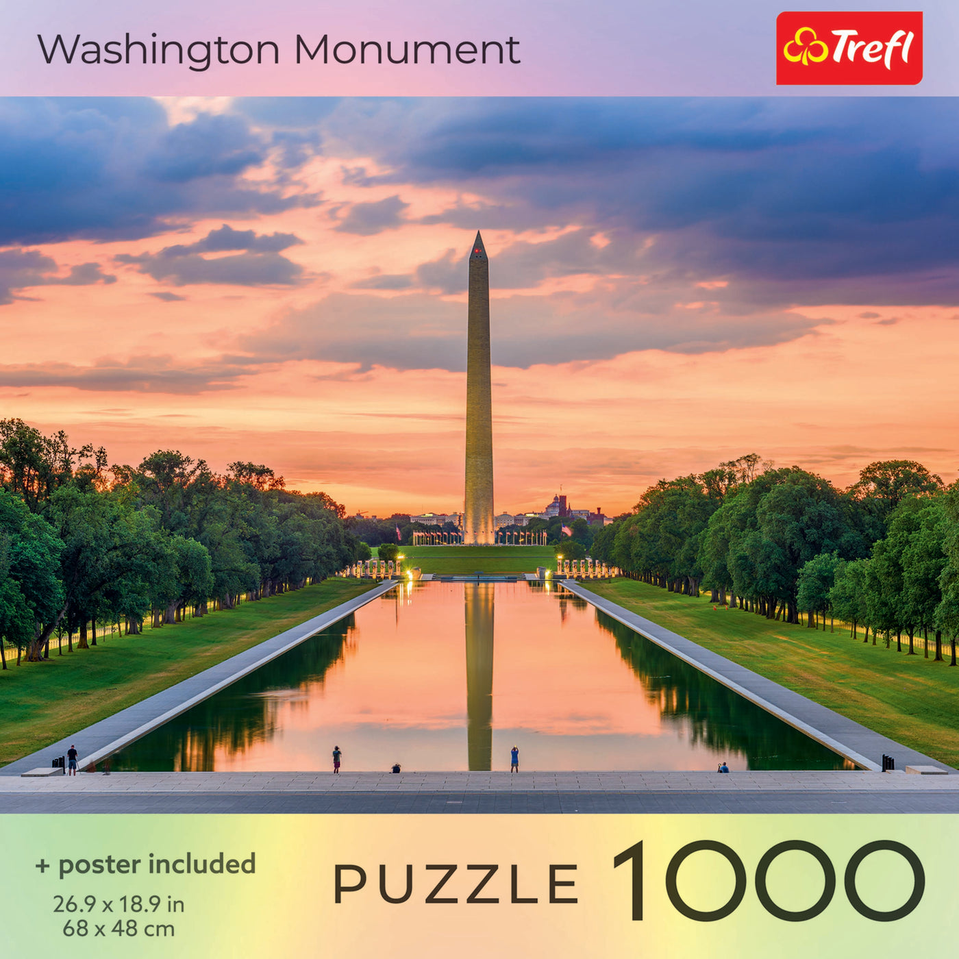 Trefl Red Washington Monument 1000 Piece Puzzle