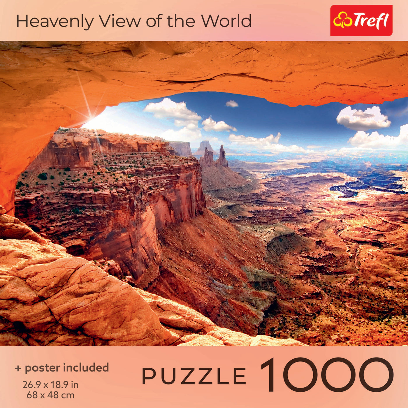 Trefl Red Heavenly View of World 1000 Piece Puzzle