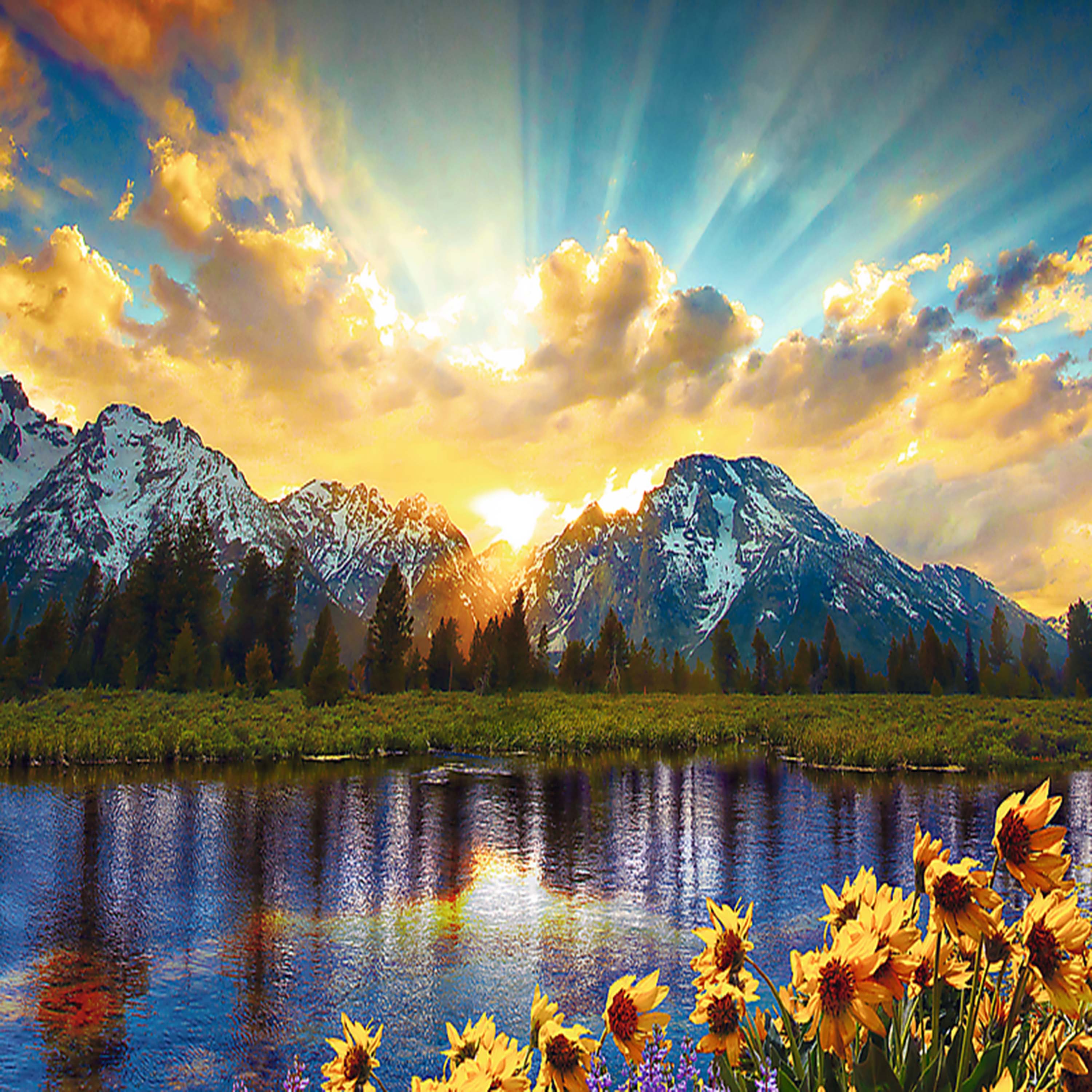 Trefl Red Grand Tetons 1000 Piece Puzzle