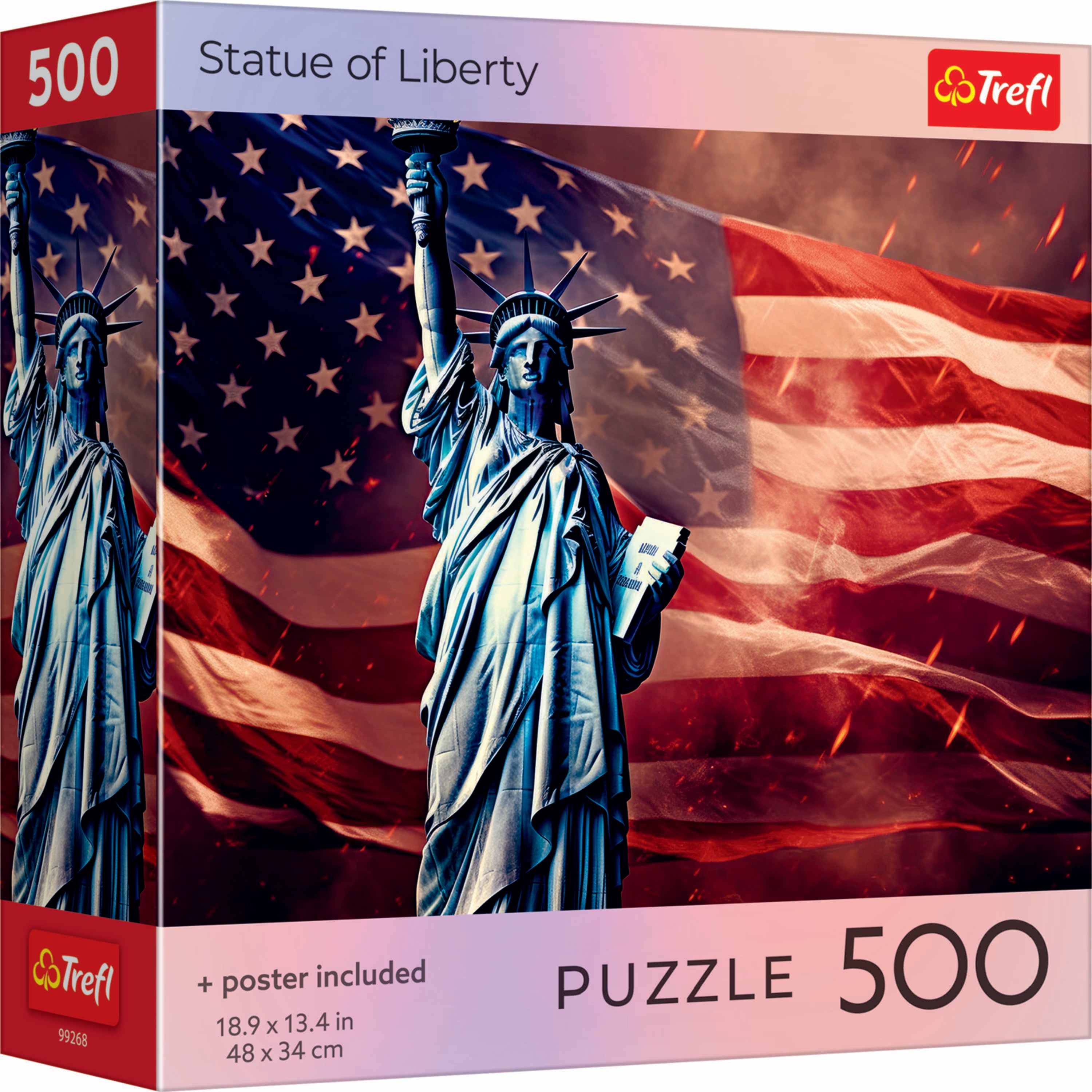 Trefl Red Statue of Liberty 500 Piece Puzzle