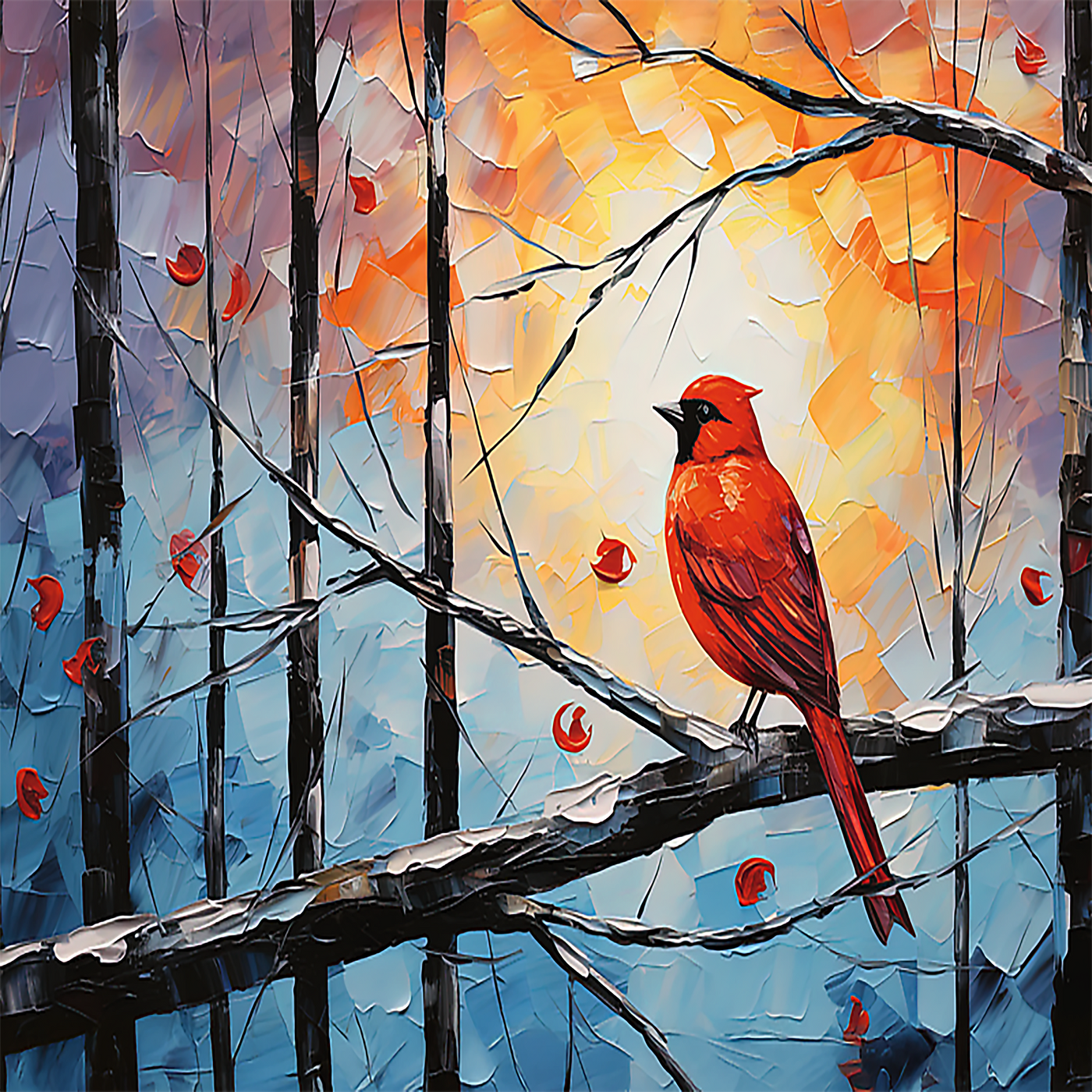 Trefl Premium Plus Peaceful Cardinal 1000 Piece Puzzle